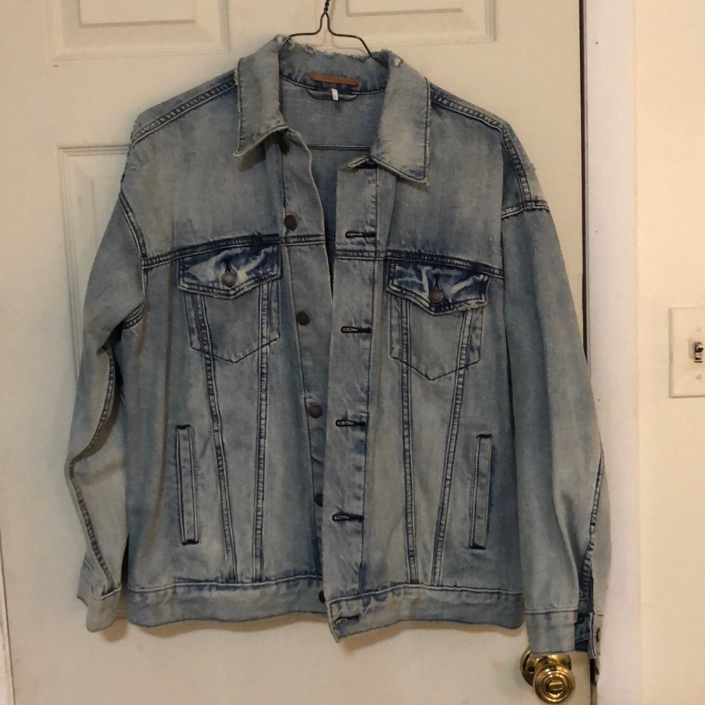 Free People Denim Trucker Jacket